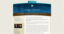 Desktop Screenshot of fowlerfirm.com